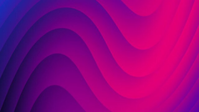 Colorful abstract wave background. Slow, gradient, smoothly multicolor background animation.