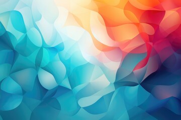 abstract background with blue, orange, yellow and red polygons. Abstract background for March 1: Samiljeol - obrazy, fototapety, plakaty