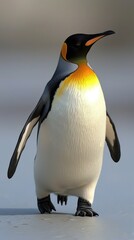 Obraz premium Penguin on the rocks. Vertical background 
