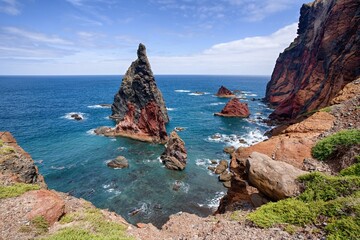 Ponta de São Lourenço. View of Sao Lourenco Peninsula in Madeira. The easternmost point of...