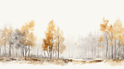 Watercolor white gray background