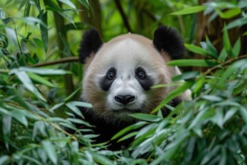 Fototapeta premium Panda background 