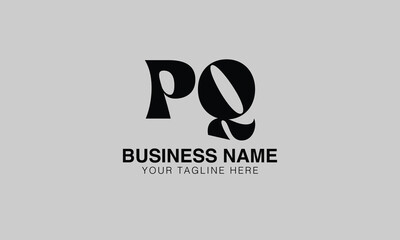 PQ p pq initial logo | initial based abstract modern minimal creative logo, vector template image. luxury logotype logo, real estate homie logo. typography logo. initials logo