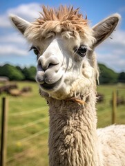 Obraz premium Llama Health in Harmony: Exploring the Disease Patterns of Nature's Farm Animals