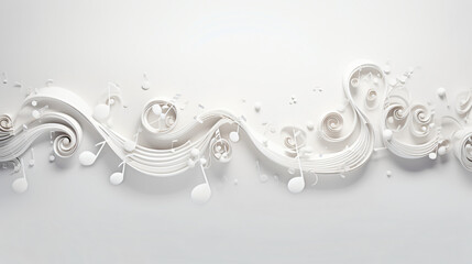 White musical background