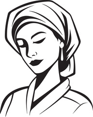 hand drawn sketch of a nurse drawing illustration generative ai