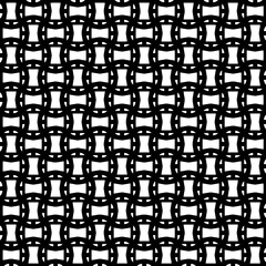 Naklejka premium Monochrome pattern, Abstract texture for fabric print, card, table cloth, furniture, banner, cover, invitation, decoration, wrapping.seamless repeating pattern.Black and white color.