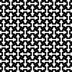 Monochrome pattern, Abstract texture for fabric print, card, table cloth, furniture, banner, cover, invitation, decoration, wrapping.seamless repeating pattern.Black and white color.