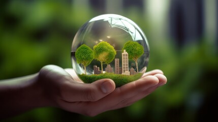 Invest in sustainable and eco-friendly business. AI generated