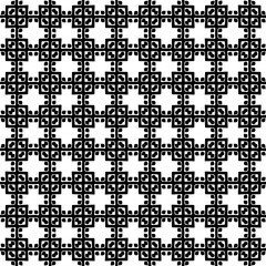 Monochrome pattern, Abstract texture for fabric print, card, table cloth, furniture, banner, cover, invitation, decoration, wrapping.seamless repeating pattern.Black and white color.