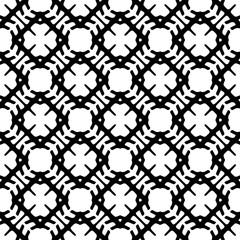 Monochrome pattern, Abstract texture for fabric print, card, table cloth, furniture, banner, cover, invitation, decoration, wrapping.seamless repeating pattern.Black and white color.