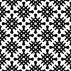 Monochrome pattern, Abstract texture for fabric print, card, table cloth, furniture, banner, cover, invitation, decoration, wrapping.seamless repeating pattern.Black and white color.