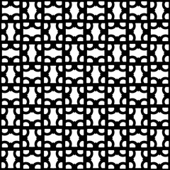 Monochrome pattern, Abstract texture for fabric print, card, table cloth, furniture, banner, cover, invitation, decoration, wrapping.seamless repeating pattern.Black and white color.