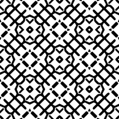 Monochrome pattern, Abstract texture for fabric print, card, table cloth, furniture, banner, cover, invitation, decoration, wrapping.seamless repeating pattern.Black and white color.