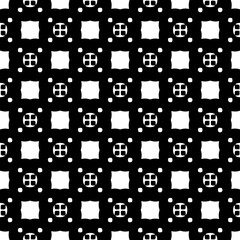 Monochrome pattern, Abstract texture for fabric print, card, table cloth, furniture, banner, cover, invitation, decoration, wrapping.seamless repeating pattern.Black and white color.