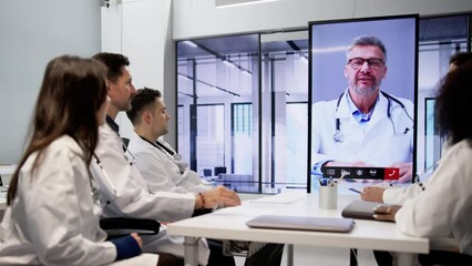 Doctor Team Meeting Video Conference Webinar