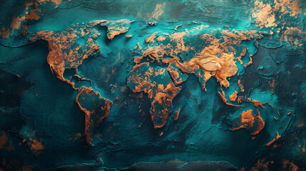 世界情勢のイメージ、地政学、地球