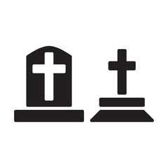Fototapeta premium tombstone vector icon