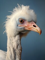 Country Charm: Majestic Ostrich Beak amidst Farm Animal Harmony in Nature