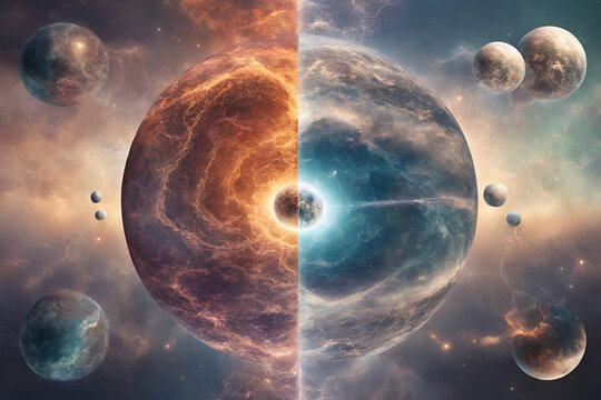 A parallel universe with different physical laws