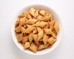 Indian sweet snack made from dough made from flour or rava or semolina, sugar and ghee