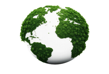 Earth day concept on white background World environment day