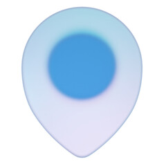 navigate pin 3d icon for business presentation. Render infographics illustration