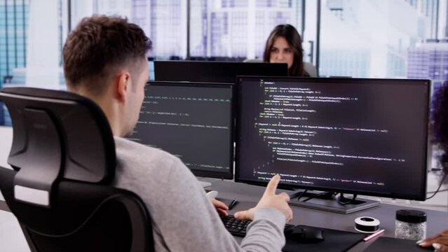 Business Team Working On Computer