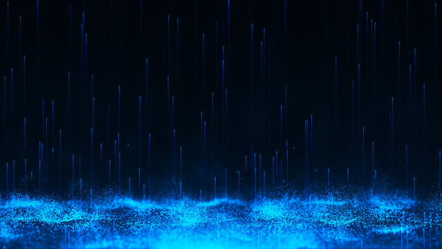 Light blue lines moving vertically upwards