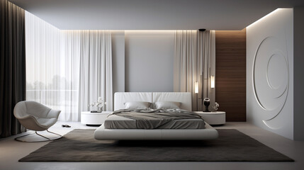 Effortless Elegance: Minimalist Interior Design in a Modern Bedroom
