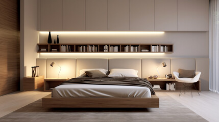 Effortless Elegance: Minimalist Interior Design in a Modern Bedroom