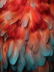 Obraz premium Nature's Beauty: Captivating Turkey Feathers on a Farm Setting