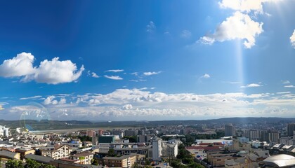 Panoramic view of the city