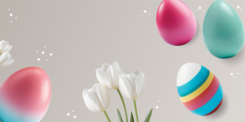 Easter illustration with background