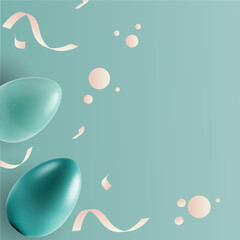 Easter illustration with background