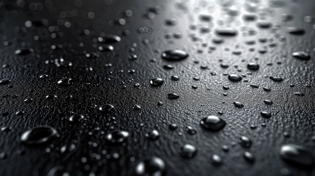 Waterproof Black Leather Texture. Emphasizes luxury and quality. Ideal for high-class furniture.