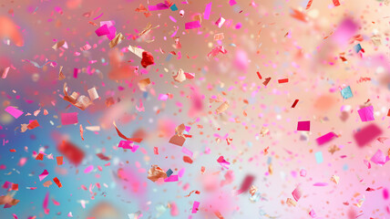 colorful confetti flying background - obrazy, fototapety, plakaty