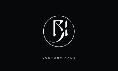 BI, IB, B, I Abstract Letters Logo Monogram