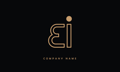 BI, IB, B, I Abstract Letters Logo Monogram