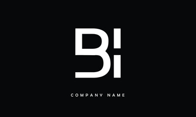 BI, IB, B, I Abstract Letters Logo Monogram