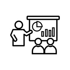 presentation icon design vector illustration