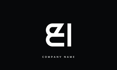 BI, IB, B, I Abstract Letters Logo Monogram