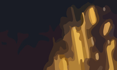 Aesthetic yellow abstract background with copy space area. Suitable for poster and banner