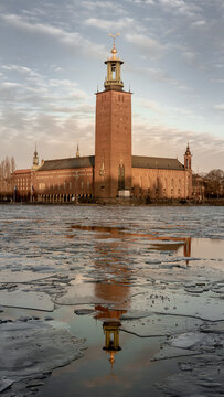 Iconic stockholms city hall, place of Nobel price, marige place. 