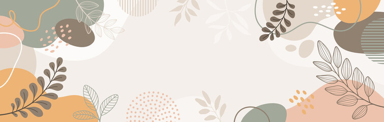 Fototapeta na wymiar Design banner frame flower Spring background with beautiful. flower background for design. Colorful background with tropical plants