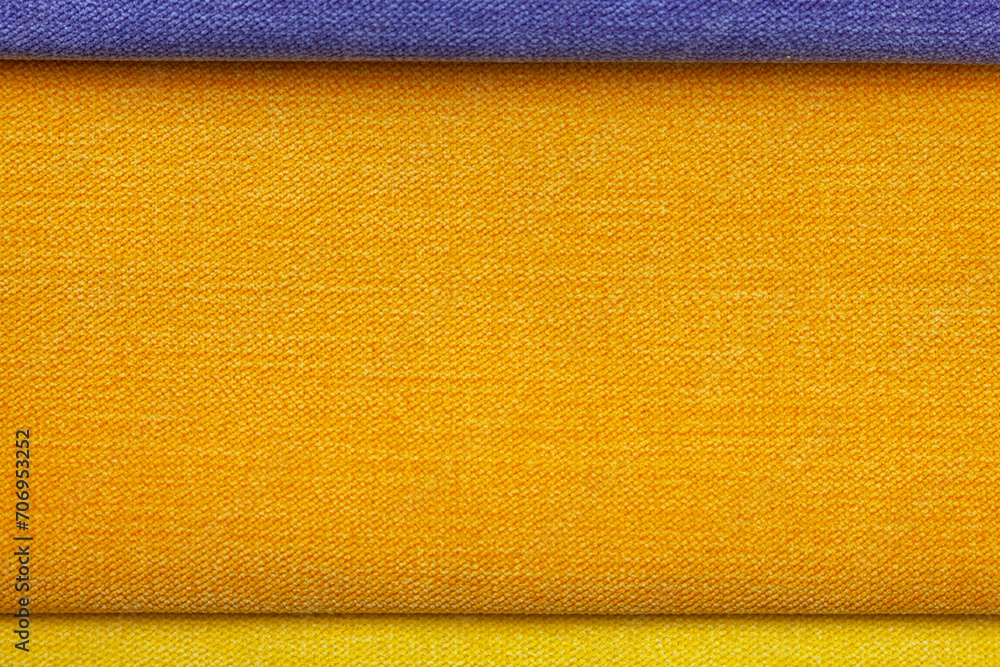 Aufkleber background image in the form of upholstery fabric in three different colors