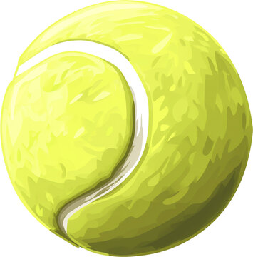 An Illustration of a Tennis Ball
