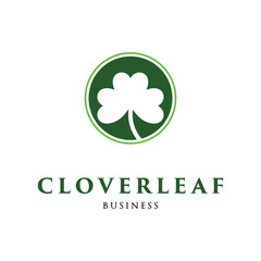 Fototapeta premium Cloverleaf Icon Logo Design Template