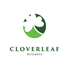 Cloverleaf Icon Logo Design Template