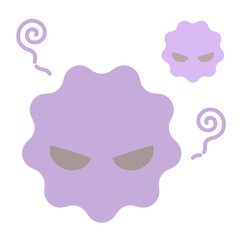 汚れやウイルス、風邪のイラスト⭐︎PNG